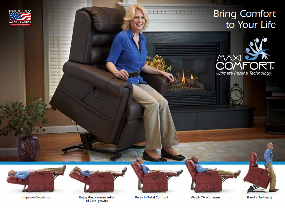 Surprise golden lift chair recline by pride viva